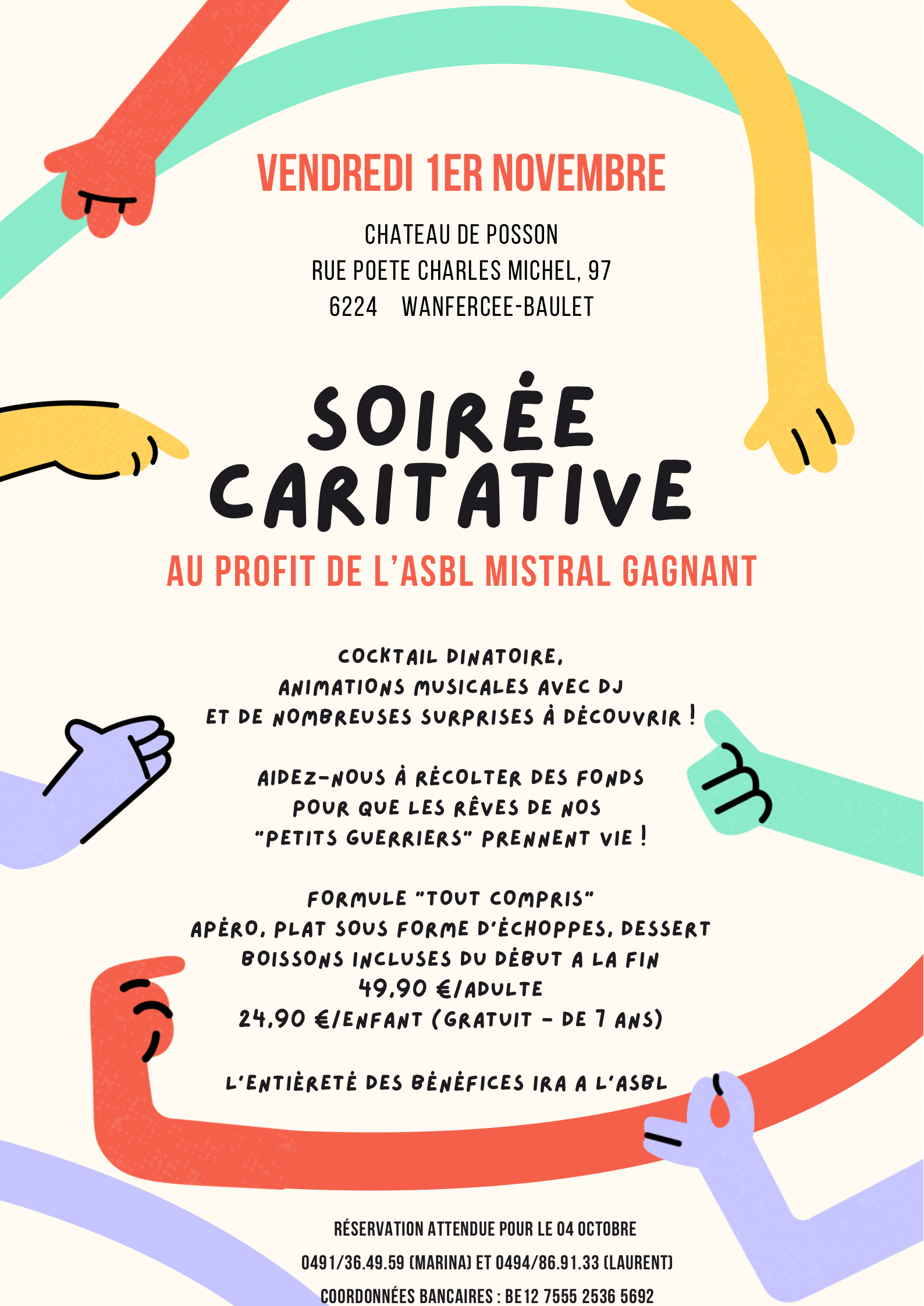 Affiche soirée caritative