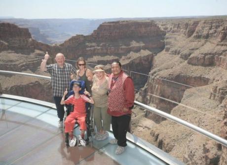 Nicolas et sa famille au Grand Canyon
