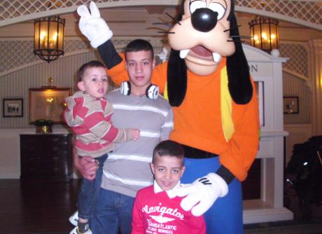Bilal et sa famille à Disney