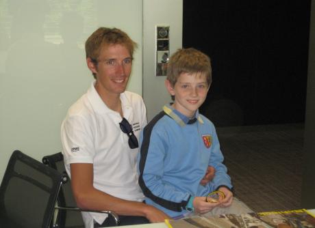 Baptiste et Andy Schleck
